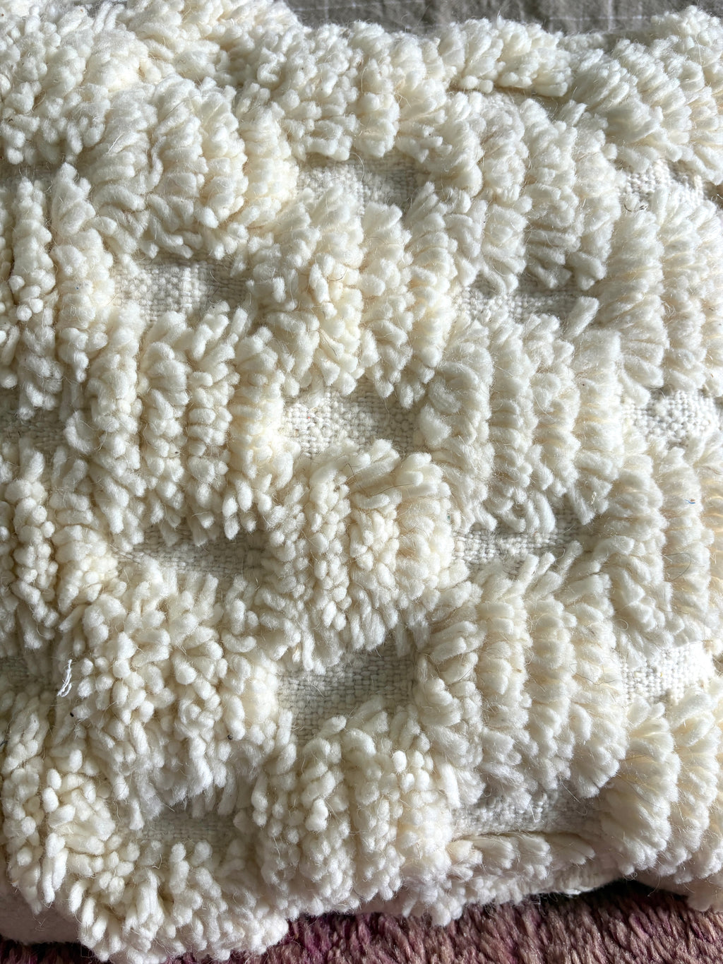 Moroccan Textured Pillow Cover – Handmade Boho Decorative Cushion