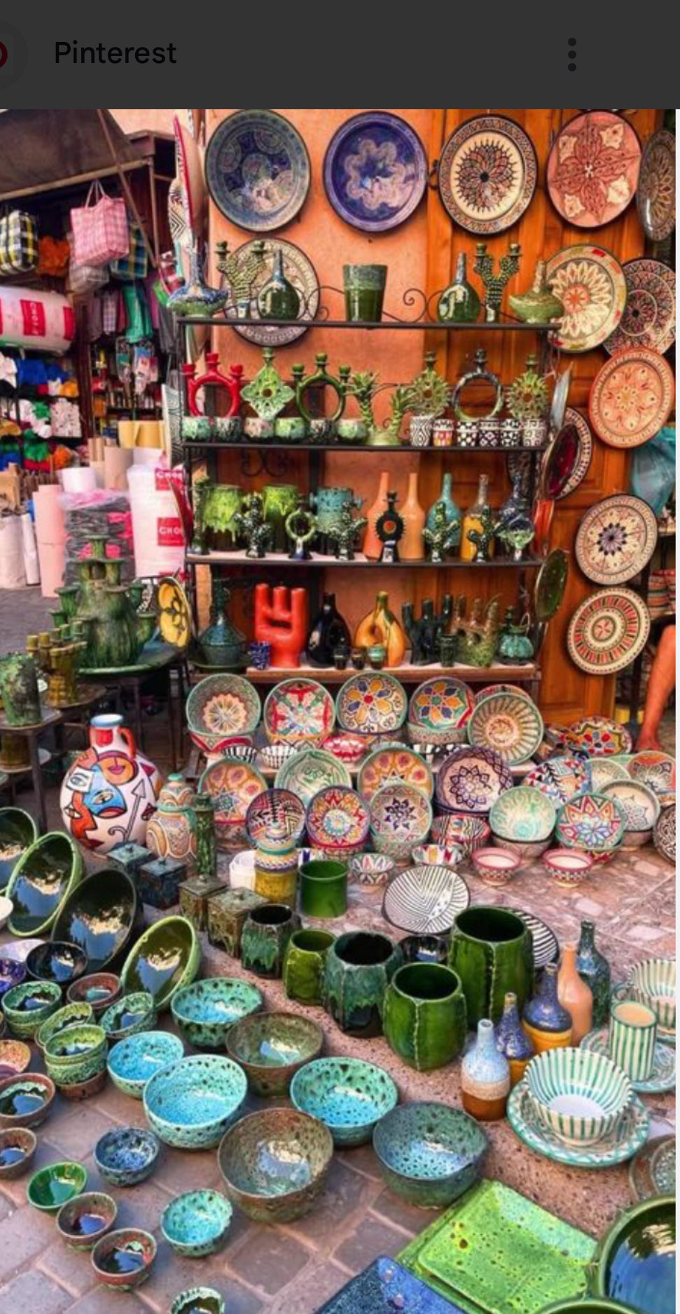 Hand-painted Moroccan ceramic plates