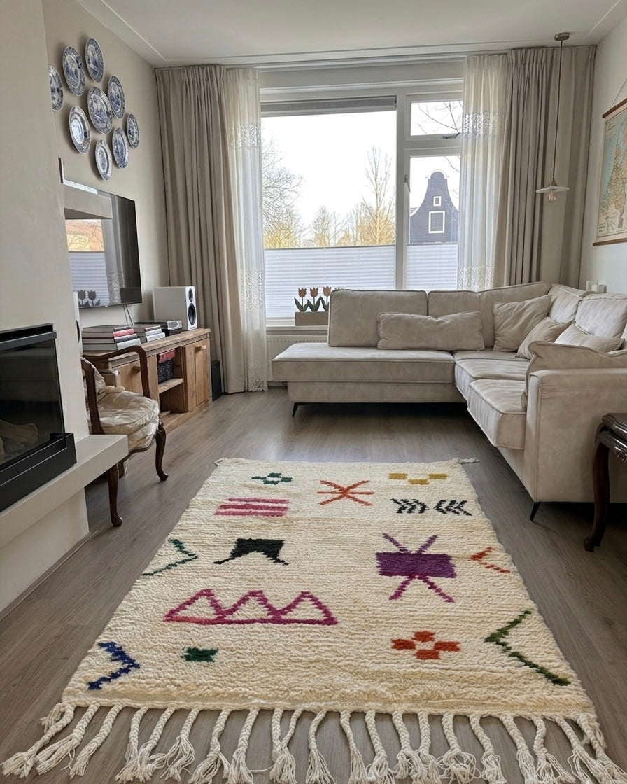 Handmade Moroccan Rug – 150 × 110 cm