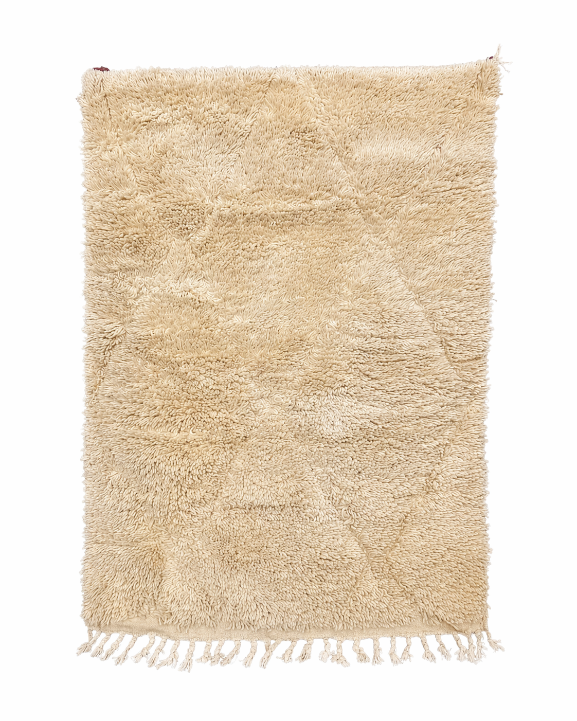Moroccan Handmade Beni Ouarain Style Rug – Cream White